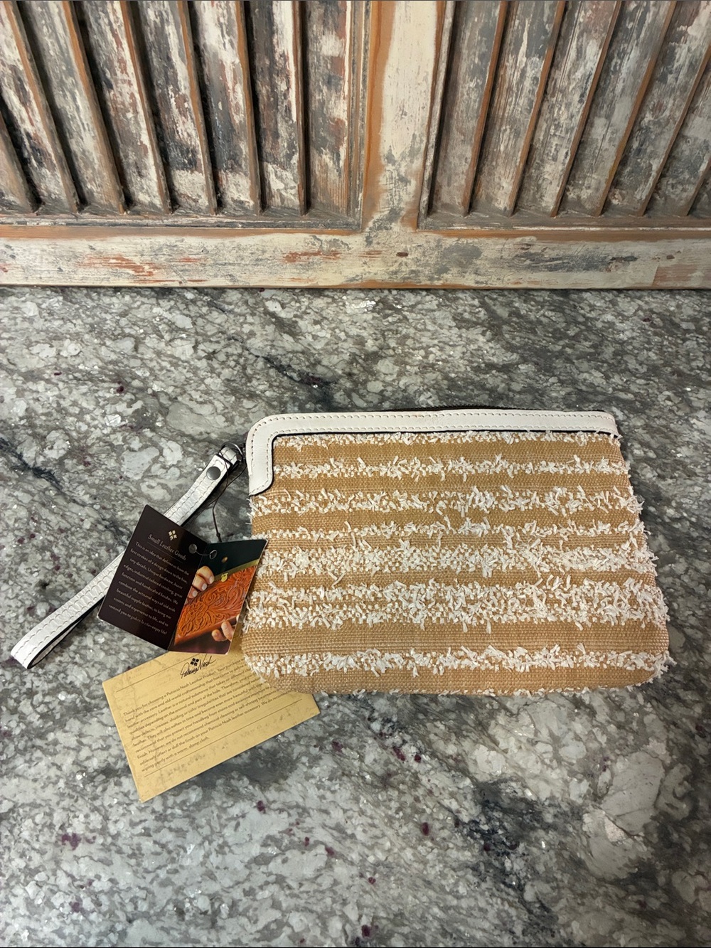 Patricia Nash Ebbe Woven Straw Cassini Wristlet - Picture 5 of 8